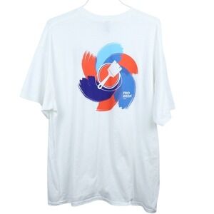 Sherwin Williams Pro Week 2024 White Graphic T-Shirt Mens 2XL Gildan DryBlend